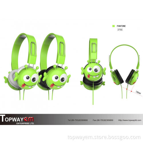 Wired Kids Headphone with Frog image